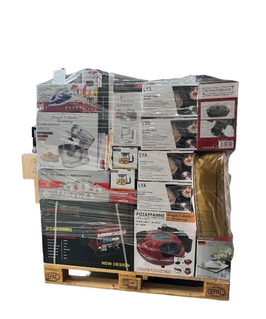 MIXPALETTE 1A-WARE HAUSHALTSWAREN, TOP WARE in OVP (81-TEILE)