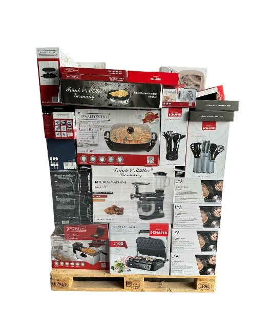 MIXPALETTE 1A-WARE HAUSHALTSWAREN, TOP WARE in OVP (81-TEILE)