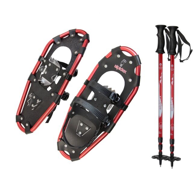 Schneeschuhe Aluminium Rahmen 21 INCH * wahlweise mit Stöcken * inkl. Tragetasche * große Mengen * sofort lieferbar 