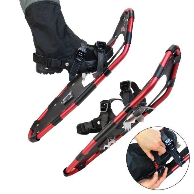Schneeschuhe Aluminium Rahmen 25 INCH * wahlweise mit Stöcken * inkl. Tragetasche * große Mengen * sofort lieferbar 