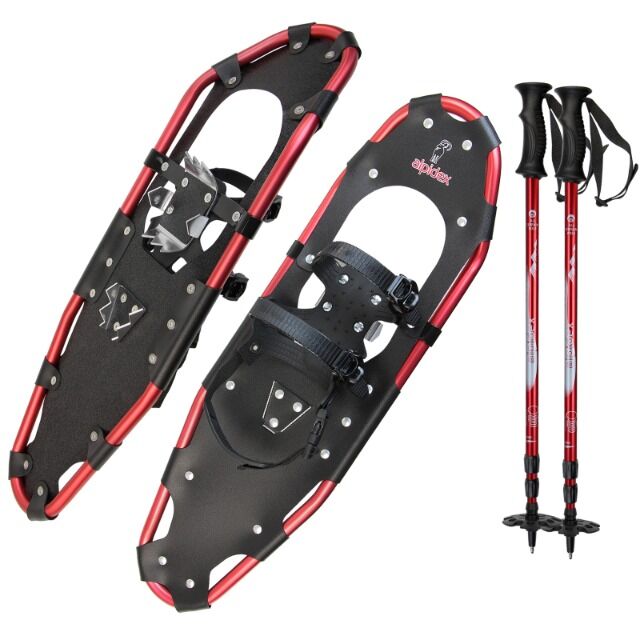 Schneeschuhe Aluminium Rahmen 30 INCH * wahlweise mit Stöcken * inkl. Tragetasche * große Mengen * sofort lieferbar 