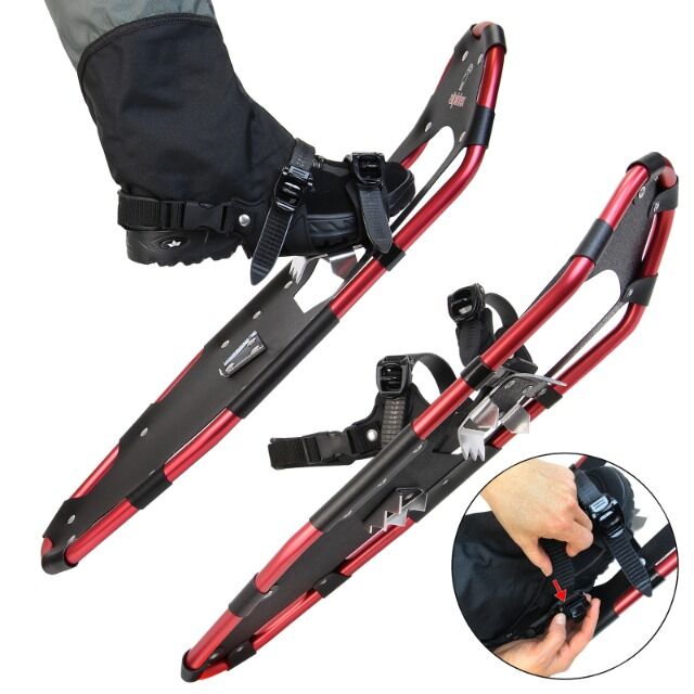Schneeschuhe Aluminium Rahmen 30 INCH * wahlweise mit Stöcken * inkl. Tragetasche * große Mengen * sofort lieferbar 