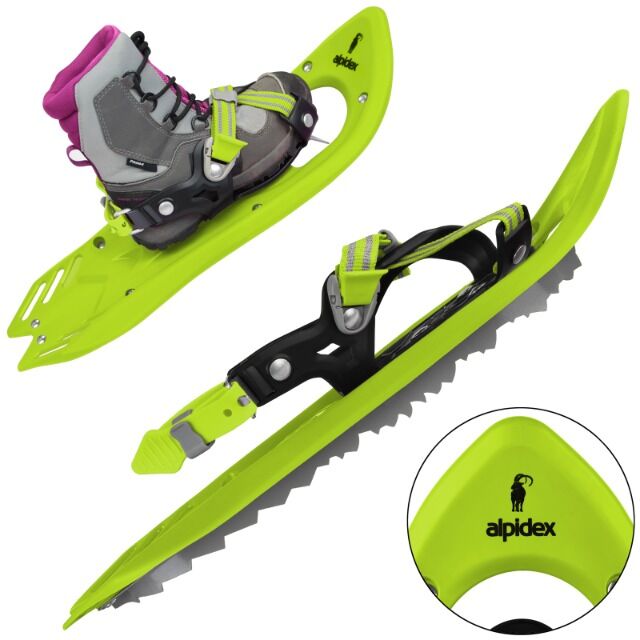 Schneeschuhe für Kinder * Schuhgröße 26-38 * bis 55 kg * wahlweise mit Stöcken 