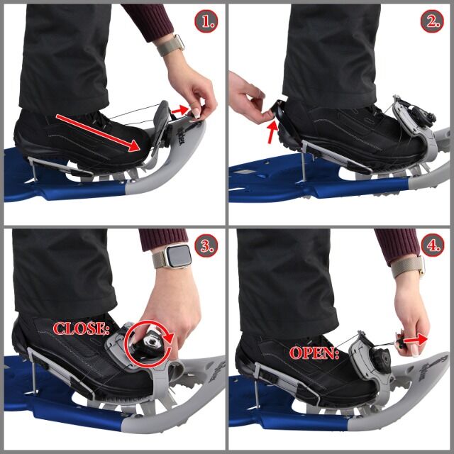 Schneeschuhe Kunststoff Rahmen * 25 oder 29 Inch mit Stöcken * inkl. Tragetasche * große Mengen * sofort lieferbar 