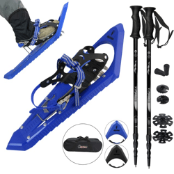 Schneeschuhe V-Rahmen * wahlweise mit Stöcken * bis 130 kg * inkl. Tragetasche * Trendprodukt 2019 