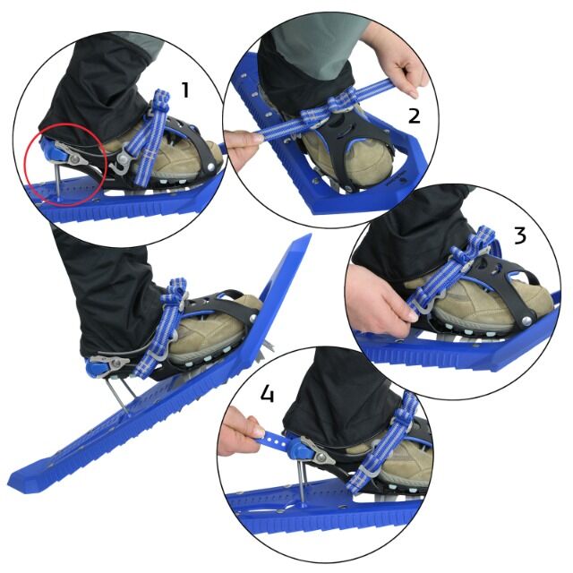 Schneeschuhe V-Rahmen * wahlweise mit Stöcken * bis 130 kg * inkl. Tragetasche * Trendprodukt 2019 