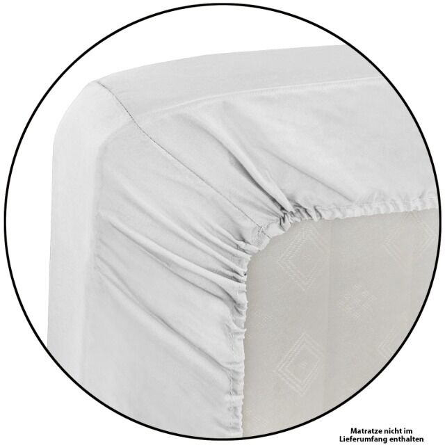 Spannbettlaken 90 x 200 cm für Matratzen bis ca. 16 cm Höhe