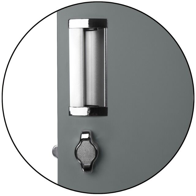 Spind aus Metall, eintürig 180 x 30 x 50 cm, perfekt für Unterkunft von Flüchtlingen oder andere Unterkünfte