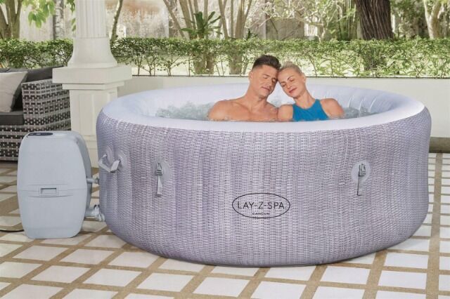 Luxus Outdoor Whirlpool I Lay Z Spa Whirlpool Cancun AirJet™ Ø 180 x 66 cm I bis zu 4 Personen I Gartenpool I Garten Wellness