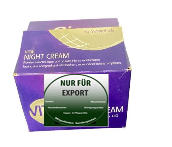 Face creams 50ml / Day & Night / Vital / Q10 - Made in Germany - EXPORT / Euro 1. 