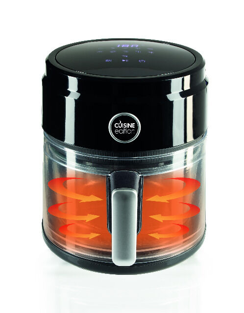 Cuisine Edition Heißluft-Fritteuse mit Glas-Garkorb