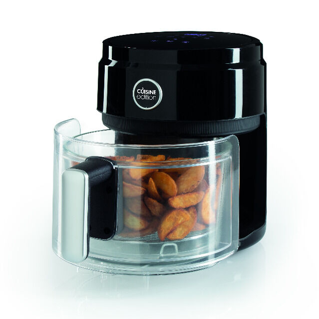 Cuisine Edition Heißluft-Fritteuse mit Glas-Garkorb