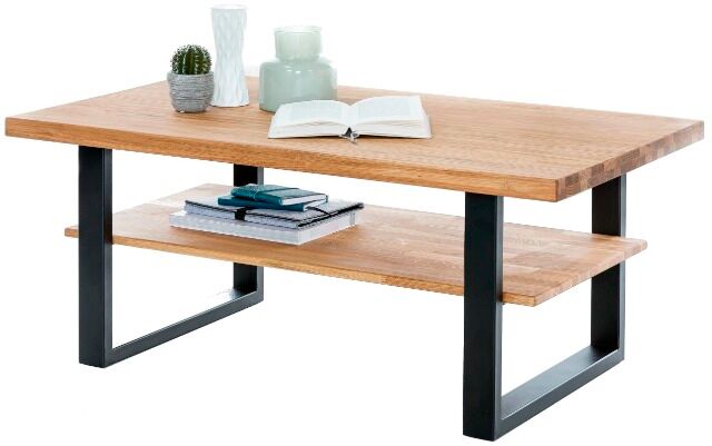 Couchtisch +zusätzliche Ablage  Couchtisch Eiche 