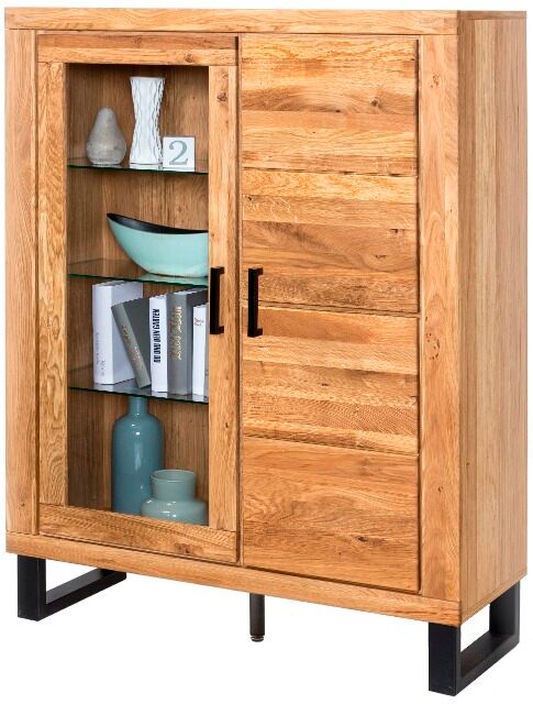 Stauraumvitrine klein Kommode Kommoden +Soft-Close +Front Massivholz Eiche 