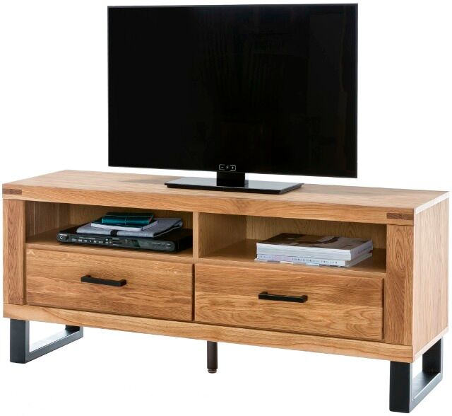 Tv Kommode Kommode +Soft-Close +Front Massiv Holz Eiche 