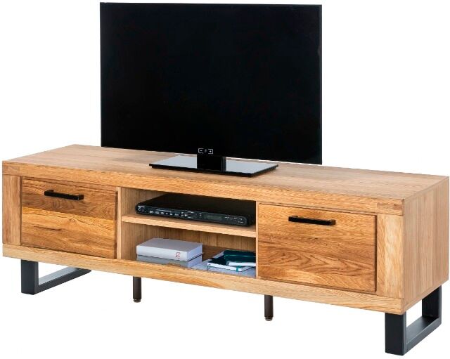 Tv Kommode Kommode +Soft-Close +Front Massiv Holz Eiche 