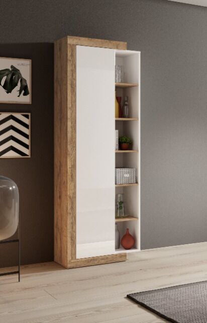 Vitrine Kommode +push to open funktion +front weiß Hochglanz +grifflos 