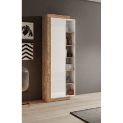 Vitrine Kommode +push to open funktion +front weiß Hochglanz +grifflos 