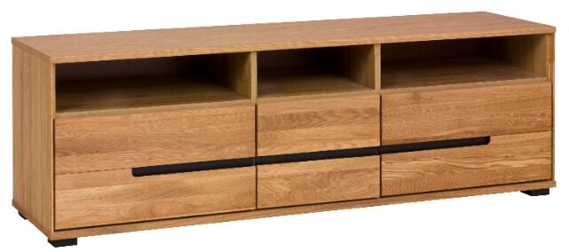 Tv Kommode Kommode +Soft-Close +Front Massiv Holz Eiche +grifflos