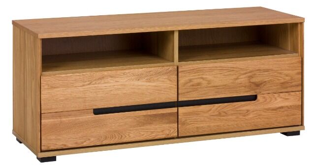 Tv Kommode Kommode +Soft-Close +Front Massiv Holz Eiche +grifflos