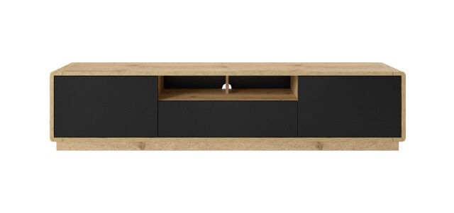 Tv Kommode Kommode +Soft-Close +Front Schwarz +Grifflos