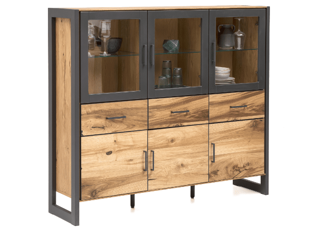 Highboard Kommode Kommoden +Soft-Close +Front furniert