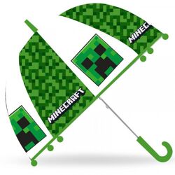 Minecraft grün - Regenschirm Transparent 45 cm