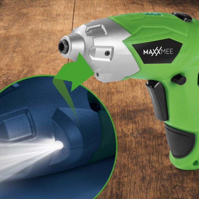 MAXXMEE Akku-Schrauber knickbar 3,6V grün/schwarz