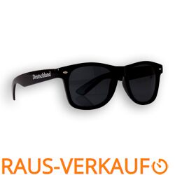 Länderbrille - WM Fanbrille - Deutschland schwarz ohne Logo - Sonnenbrille - Fan Artikel