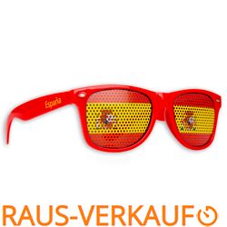 Länderbrille - WM Fanbrille - Spanien Doppellogo - Sonnenbrille - Fan Artikel