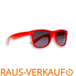 Stylische Sonnenbrille Rot im Retro Stil Vintage Unisex Brille UV400