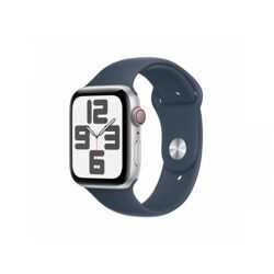 Apple Watch SE Alu. 44mm GPS+Cellular Silver Sport Band Blue M/L MRHJ3QF/A