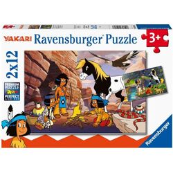 Unterwegs mit Yakari - Puzzle 2x12 Teile