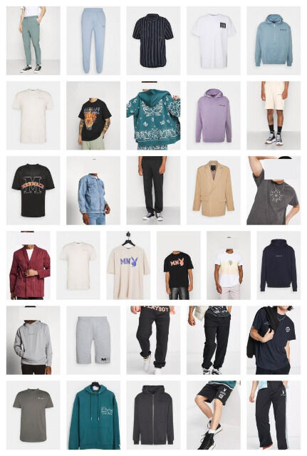 Mennace Herren Mode Restposten Textilien Bekleidung Mix KG