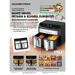 Doppelkammer Heißluftfriteuse