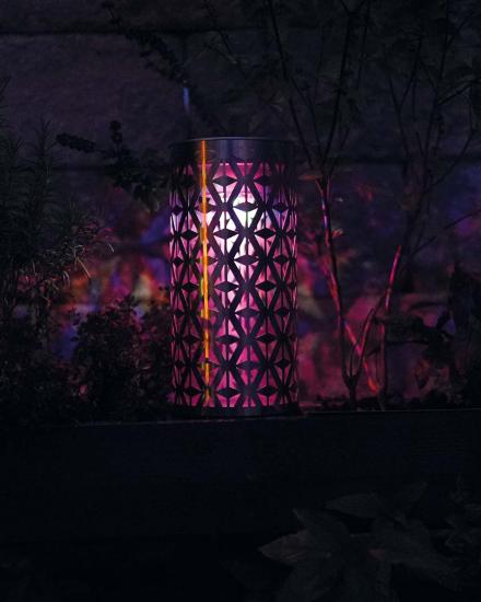 Laterne mit Aurora Licht