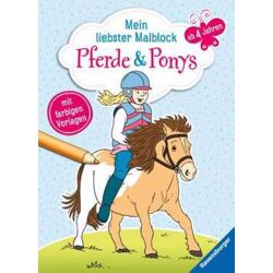 M. liebster Malblock: Pferde & Ponys