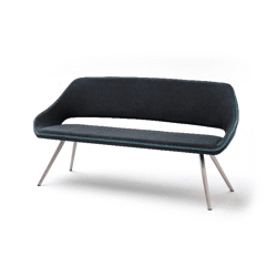 Bank Esszimmerbank +Edelstahlgestell+Kunstleder +Plegeleicht