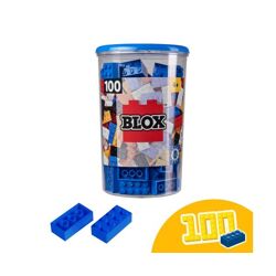 Simba 104118906 - Blox 100 blaue 8er Steine in Dose (Androni)