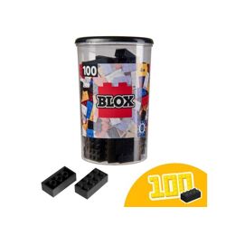 Simba 104118916 - Blox 100 schwarze 8er Steine in Dose (Androni)