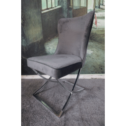 Stuhl Esszimmerstuhl +Samtstoff +mehrere Farben wählbar +Metallgestell 