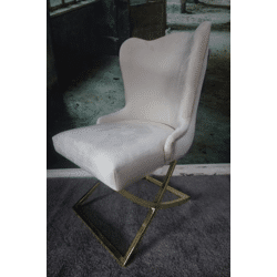 Stuhl Esszimmerstuhl +Samtstoff+Metallgestell + 3 Farben wählbar + Gestell Gold oder Chrom 