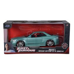 Jada Toys 253203066 - Fast & Furious: Brian's Nissan Skyline GT-R, 1:24 - Modellauto