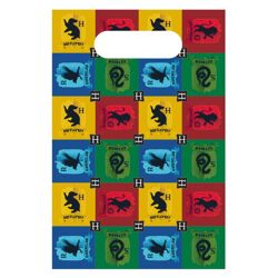 Harry Potter - Häuser - 8 Partytüten aus Papier - 15,8 x 23,6 cm