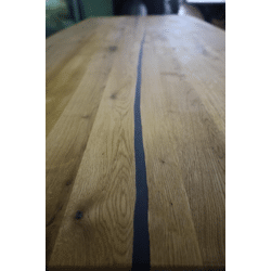 Esszimmertisch Tisch 160cm +Gedrehtekante +Epoxidharz +XX-Gestell