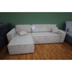 Sofa Couch Wohnlandschaft +Bettfunktion +Stauraum +Kissen +Cordstoff 