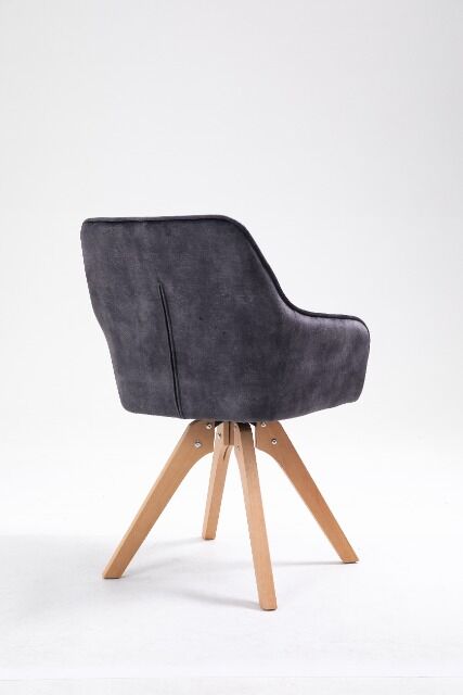 Stuhl Esszimmerstuhl +180°drehbar+Rückdrehfrunktion+Samtstoff + 2 Farben wählbar