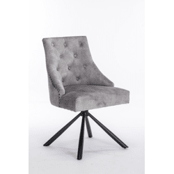 Stuhl Esszimmerstuhl +180°drehbar+Rückdrehfrunktion+Samtstoff 3 Farben wählbar