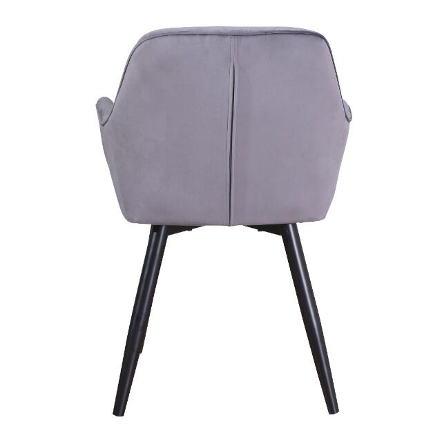 Stuhl Esszimmerstuhl Armlehnenstuhl +Samtstoff+Metallgestell