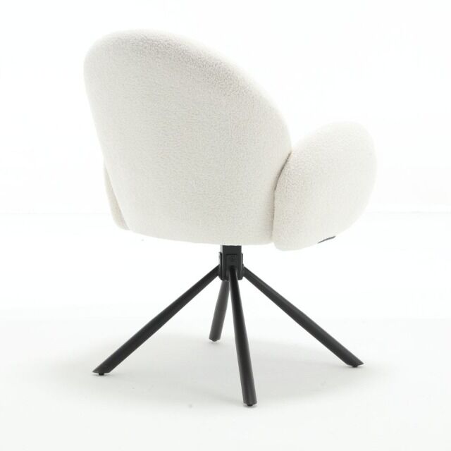 Stuhl Esszimmerstuhl Wohnzimmerstuhl +Teddystoff +180° drehbar + Rückdrehfunktion